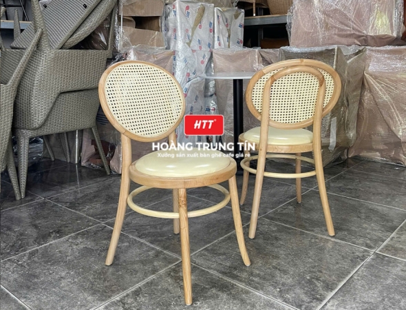 Ghế cafe gỗ nệm cao cấp HTT50