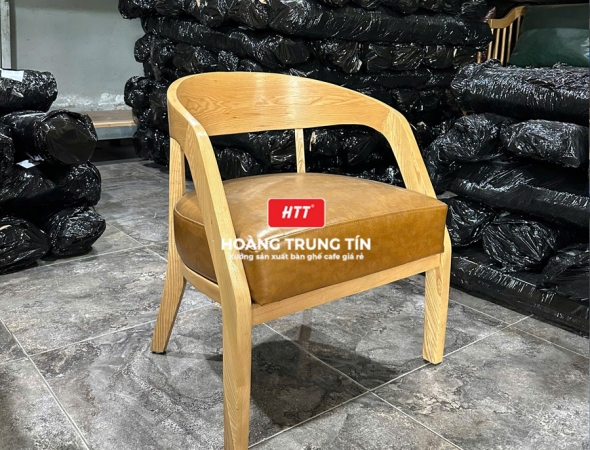 Ghế cafe gỗ nệm cao cấp HTT67