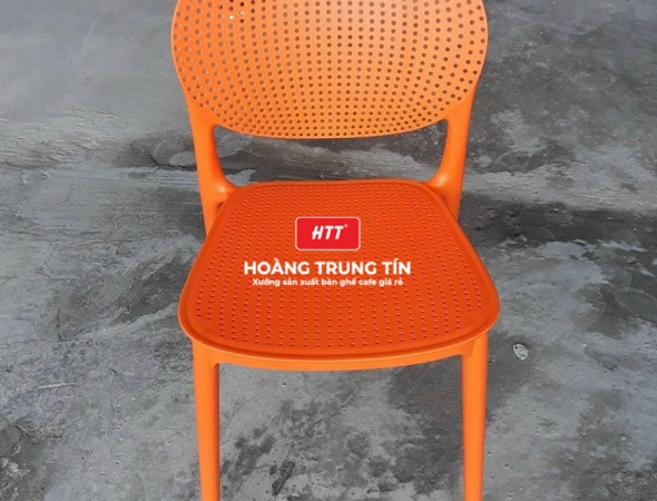 Bàn ghế cafe nhựa đúc nguyên khối HTT13