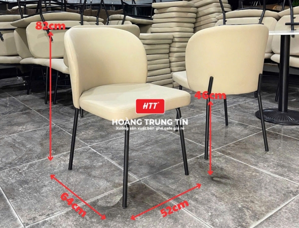 Ghế cafe sắt nệm cao cấp HTT12
