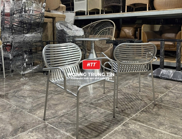 Ghế cafe sắt ngoài trời HTT05