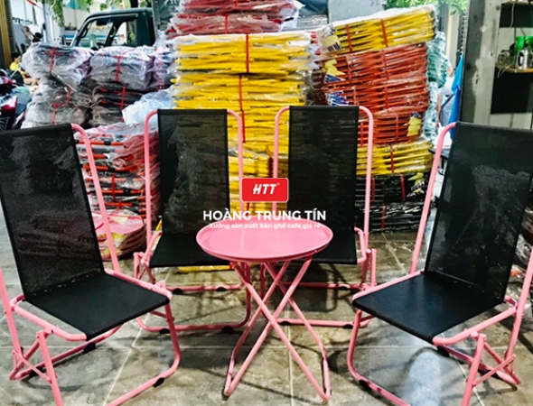 Bàn ghế cafe xếp  HTT007