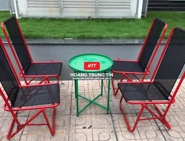 Bàn ghế cafe xếp  HTT007