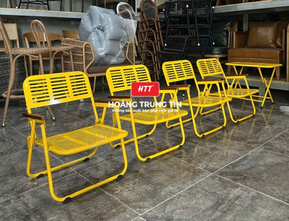 Bàn ghế cafe xếp HTT011