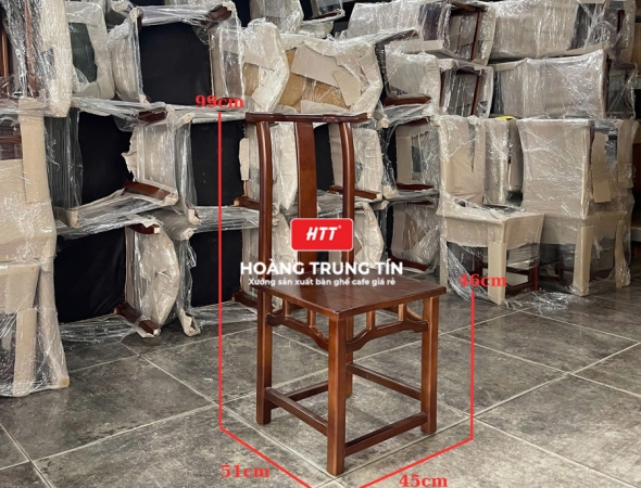 Ghế cafe gỗ cao cấp HTT12