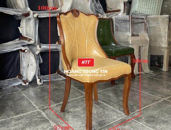 Ghế cafe gỗ nệm cao cấp HTT61