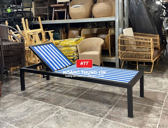 Giường tắm nắng nhôm lưới ngoài trời HTT01