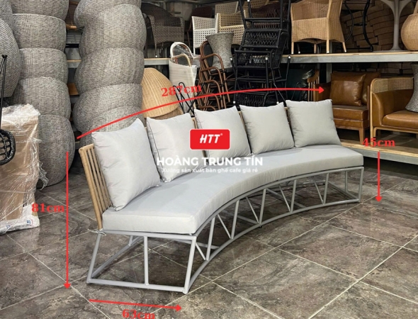 Sofa đan dây dù ngoài trời HTT-02