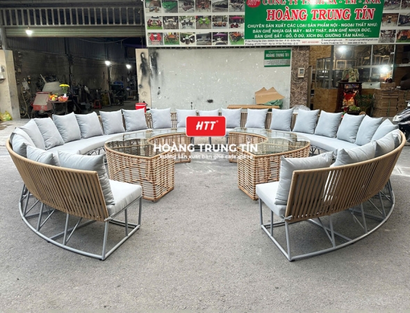 Sofa đan dây dù ngoài trời HTT-02