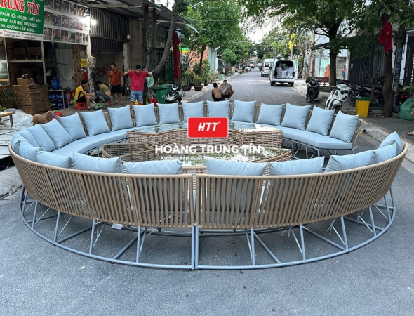 Sofa đan dây dù ngoài trời HTT-02