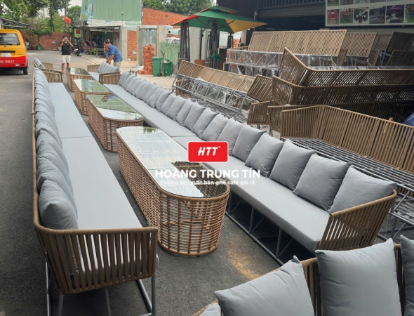 Sofa đan dây dù ngoài trời HTT02