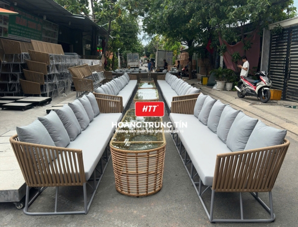 Sofa đan dây dù ngoài trời HTT02