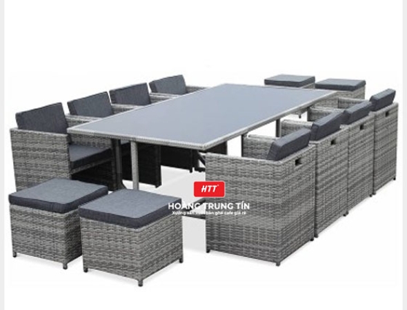 Bàn ghế Sofa Mây Nhựa Cao cấp sang trọng