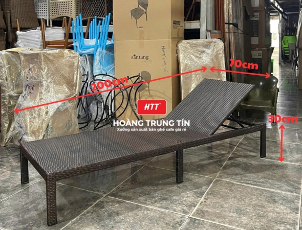 Thanh lý 300 Giường tắm nắng, ghế hồ bơi đan nhựa giả mây