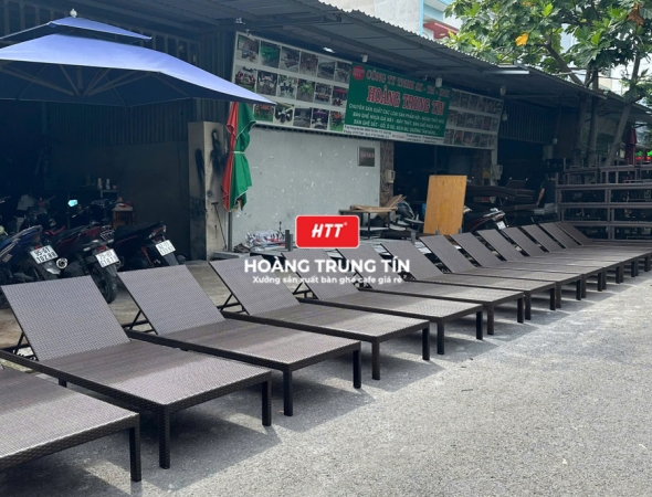 Thanh lý 300 Giường tắm nắng, ghế hồ bơi đan nhựa giả mây