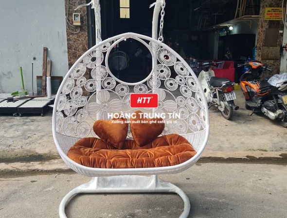 Xích đu đan nhựa giả mây HTT17