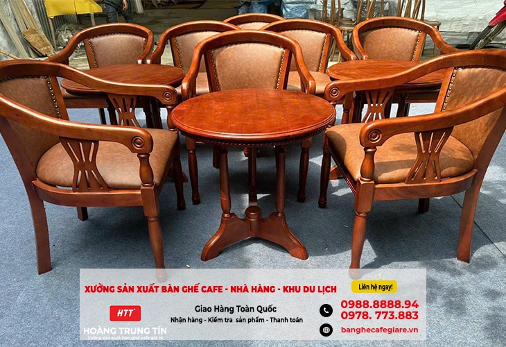 Gợi ý mẫu bàn ghế cà phê ngoài trời giá rẻ, phong cách độc đáo hút khách