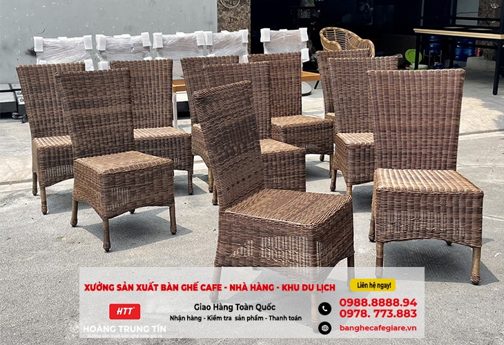 Ghế nhựa giả mây nhập khẩu - Sự hòa quyện giữa hiện đại và truyền thống
