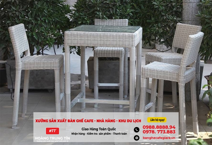Bàn ghế mây nhựa chất lượng giá rẻ tại Hà Nam