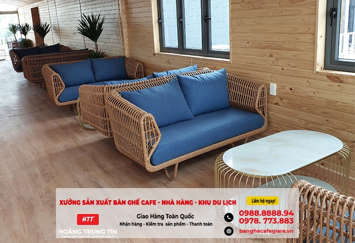 Xưởng bàn ghế nhựa hiện đại giá rẻ cho quán cafe, nhà hàng ở Lâm Đồng