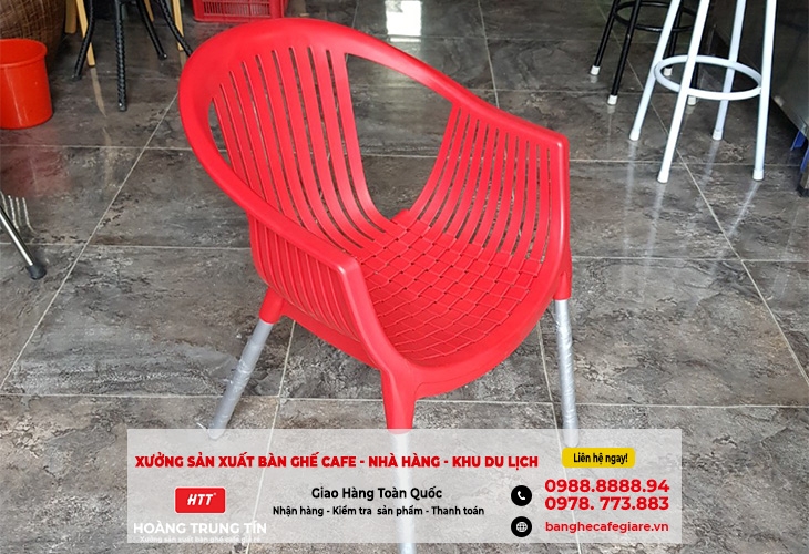 Ghế cafe nhựa nữ hoàng sân vườn giá rẻ tại Kon Tum