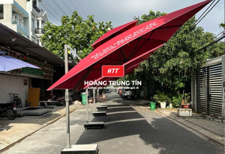 Dù lệch tâm-Nâng tầm vẻ đẹp cho khu vườn nhà bạn bạn