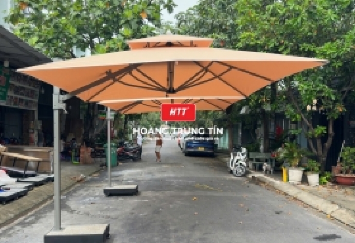 Sản Xuất Dù Lệch Tâm Cho Quán Cafe, Nhà Hàng, Resort