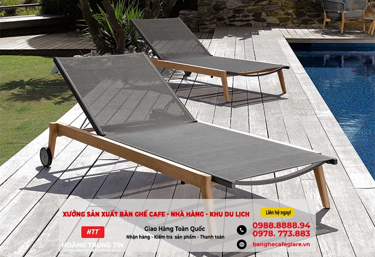 Ghế nằm hồ bơi cao cấp – Biến sân vườn thành resort tại gia