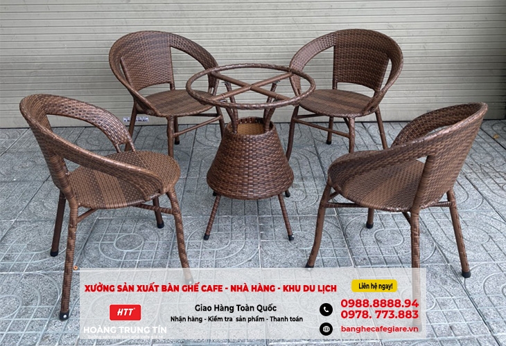 Địa chỉ sản xuất Bàn ghế cafe giá rẻ uy tín chất lượng tại Điện Biên