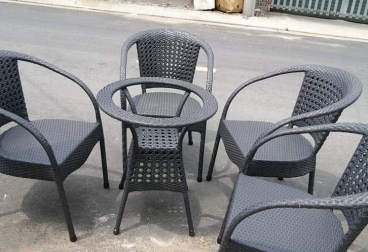 Xưởng bàn ghế nhựa giả mây tại Kiên Giang